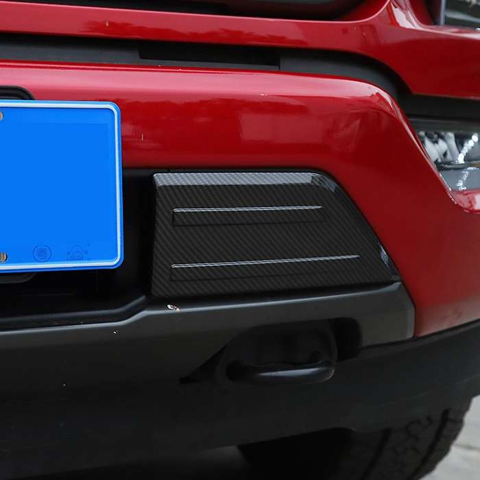 Car Front Bumper Grille Cover for Ford F150 2021, Abs Carbon Fiber