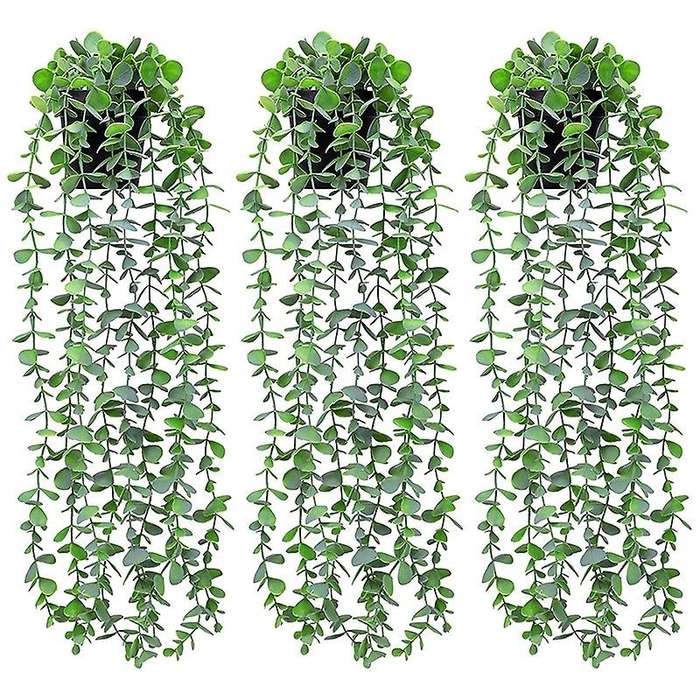 Fake Plants Artificial Eucalyptus Fake Potted for Home Indoor