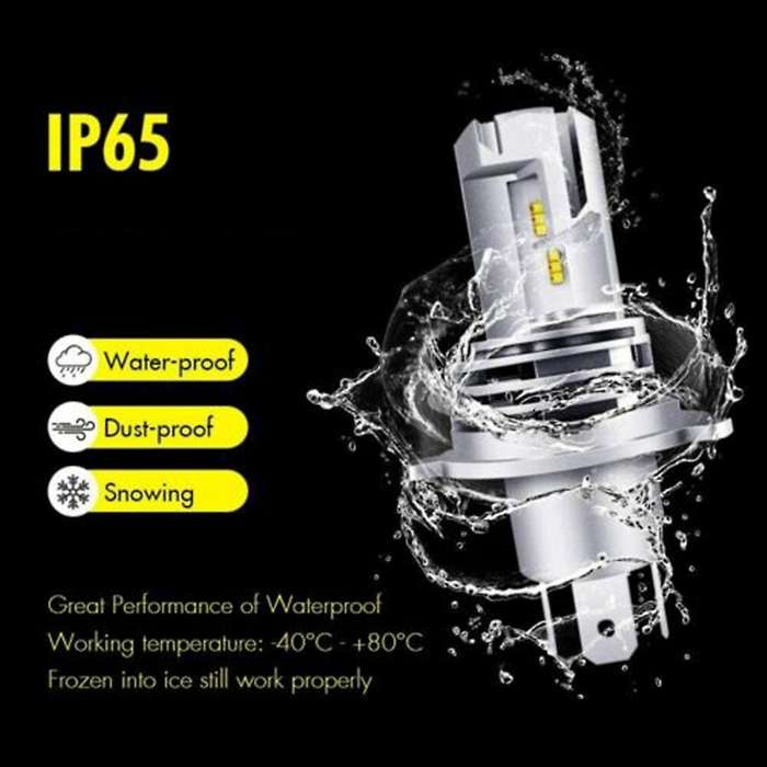 H4 Hb2 9003 Car Led Integrated Headlight Bulb M3 Zes Chips 6000k