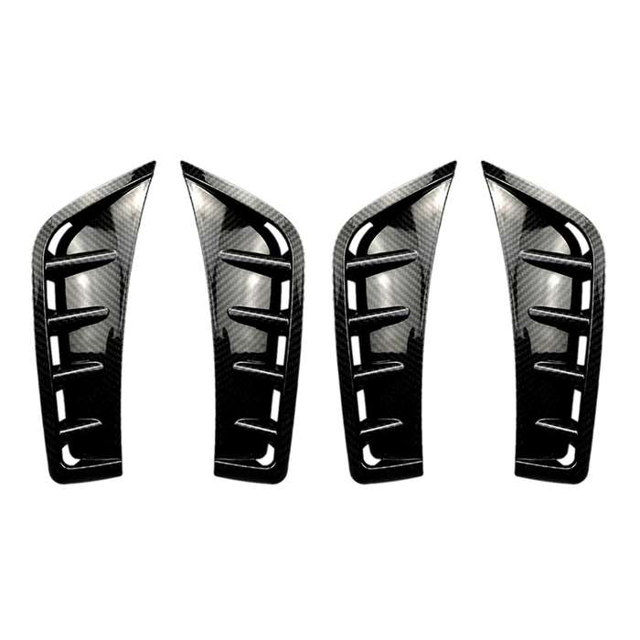 Car Carbon Fiber Abs Front Bumper Spoiler Side Wing Decorative Cover
