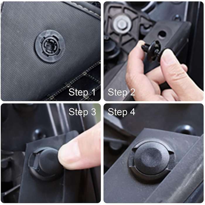 Car Push Retainer Clips Plastic Bumper Rivets 675pcs 16 Sizes