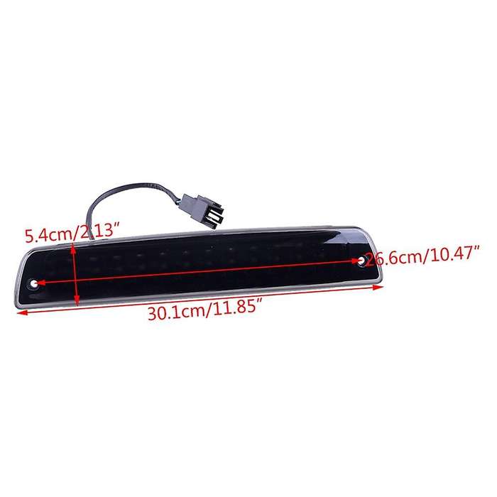 Car Black Red Led 3rd Rear Brake Light Cargo Light High Position