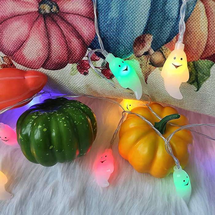 Ghost String Lights for Indoor Outdoor Party Halloween Multicolor