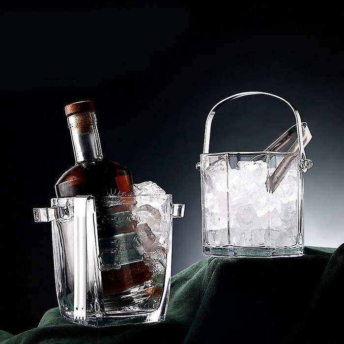 Commercial Glass Ice Bucket Ice Clip Creative Wine Beer Insulated A