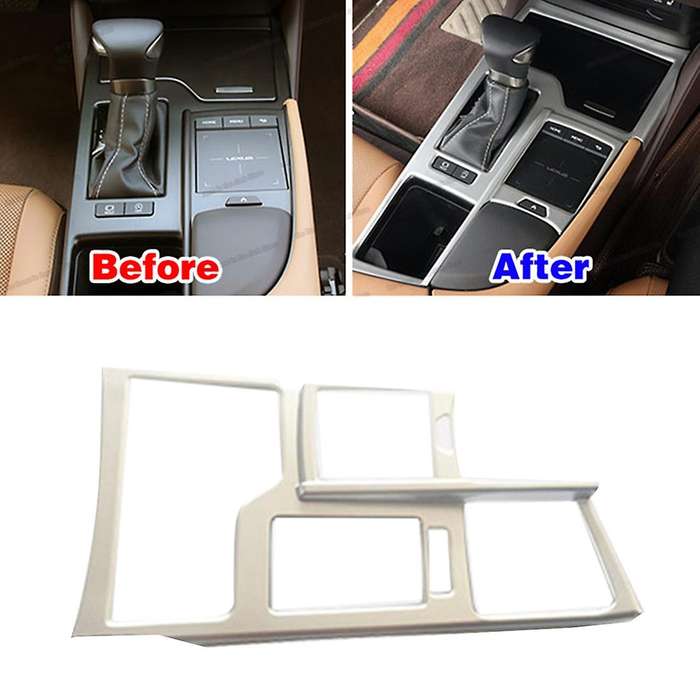 Silver Water Cup Holder Panel Trim for Lexus Es Es200 2018-2022