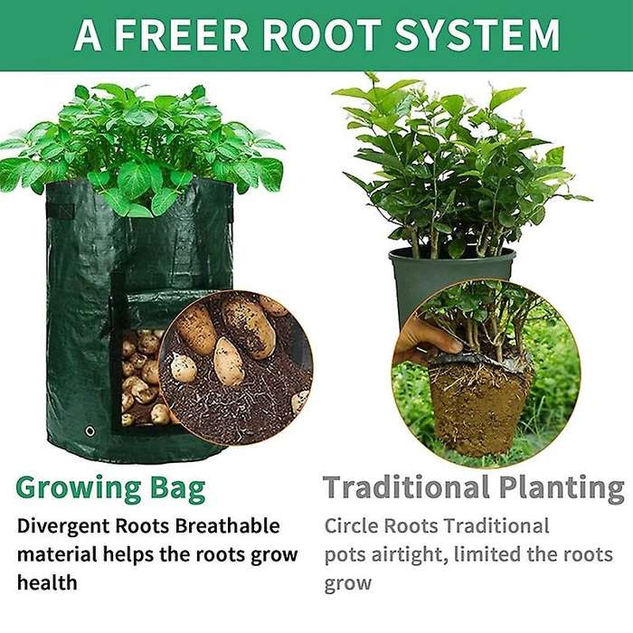 10 Gallon Plant Grow Bags-6 Packs Fabric Grow Pots