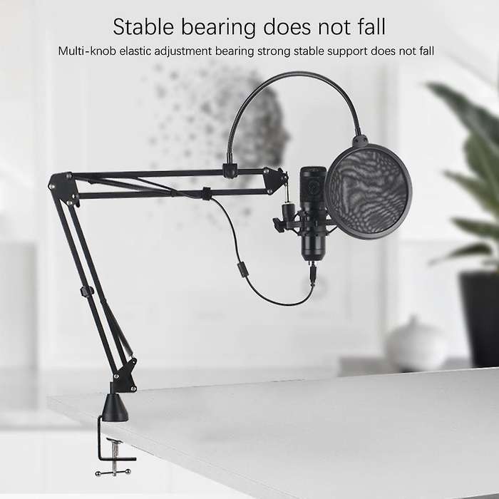 Microphone Holder Adjustable Metal Suspension Arm Scissor Arm Holder