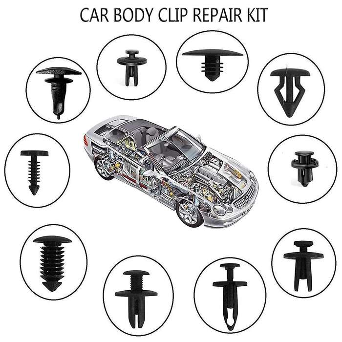 720pcs Universal Car Bumper Clips Fender Rivet Pushrod Clips