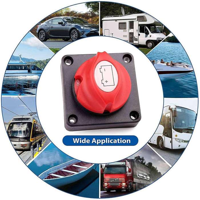 Battery Disconnect Shut Off Switch 12v 24v 48v for Boat Rv Waterproof