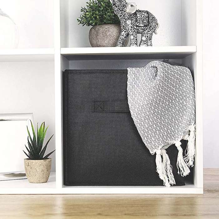 4 Pack - Foldable Storage Fabric with Handles Collapsible Organiser