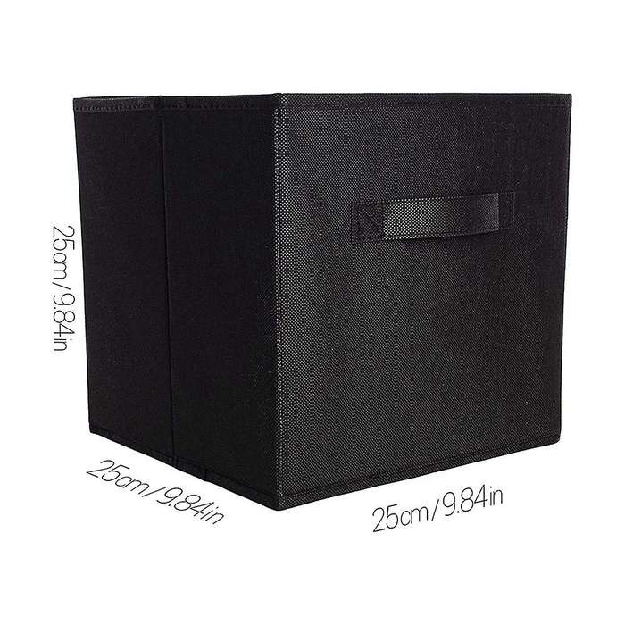 4 Pack - Foldable Storage Fabric with Handles Collapsible Organiser