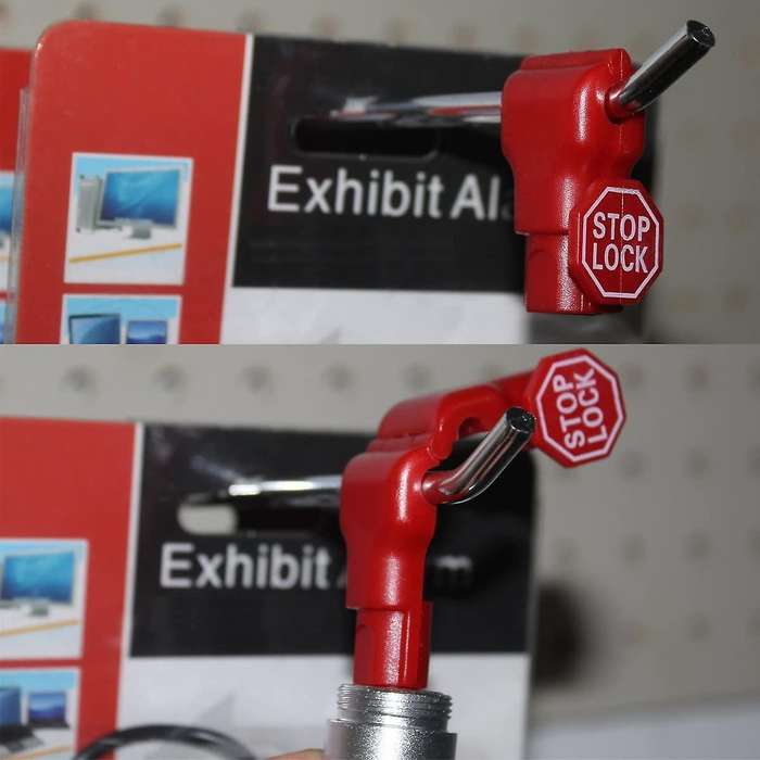 Peg Hook Lock Stop Lock 100 Pcs Plastic Red Stop Lock Anti-theft Lock