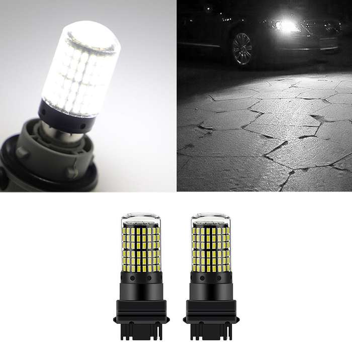 10pcs Led Bulbs 3156 P27w T25 Led Canbus Lamp