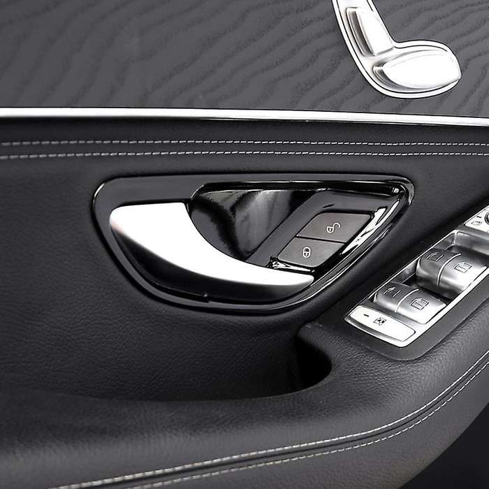 Black Car Door Handle Bowl Cover Trim for Mercedes Benz C E Glc Class