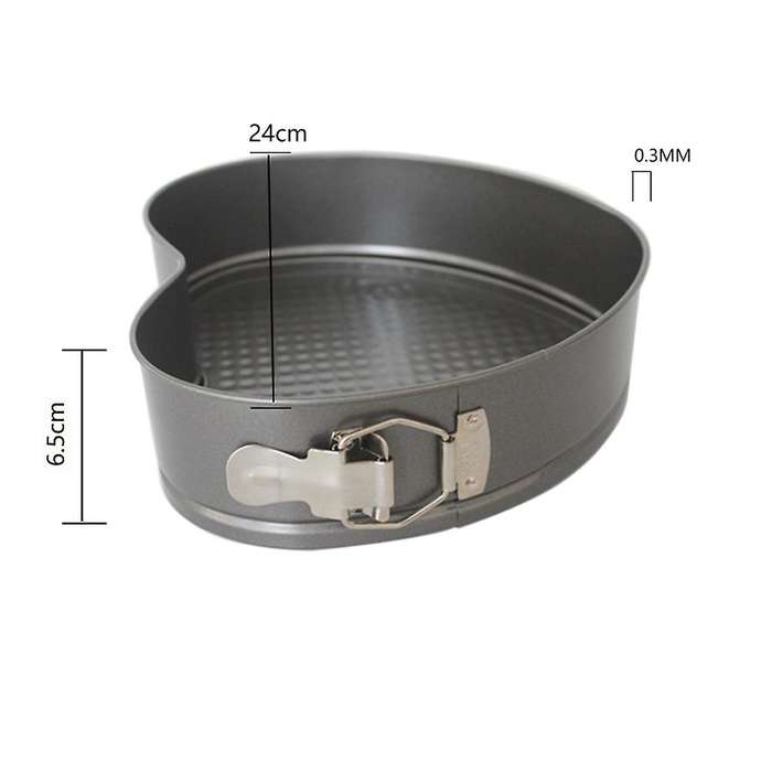 Cake Mold Pan Set 3pcs Cake Removable Square Round Heart Shape Tools