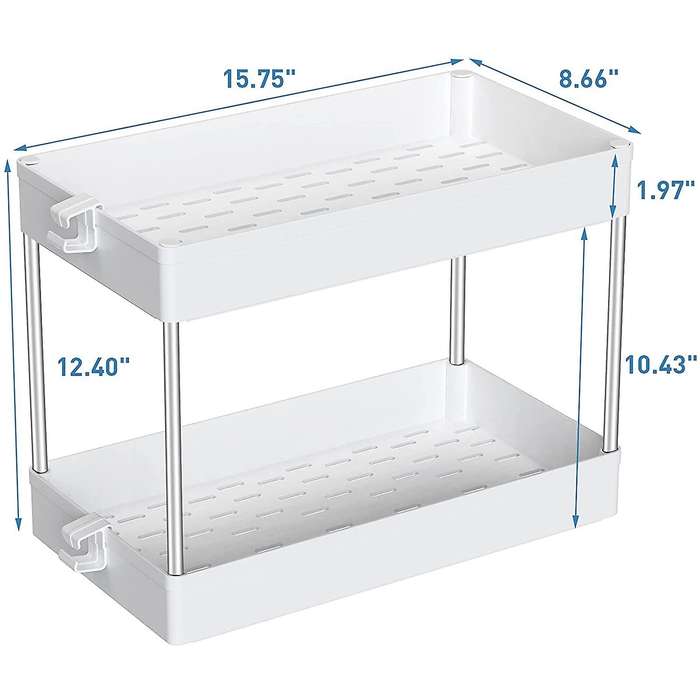 Under Sink Storage Organizer, Bath Collection Slide-out Baskets-1