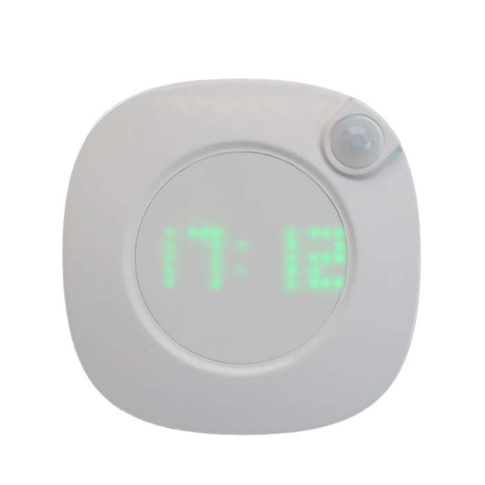 Home Living Room Decor Sensor Led Wall Clock Digital Time Night Light