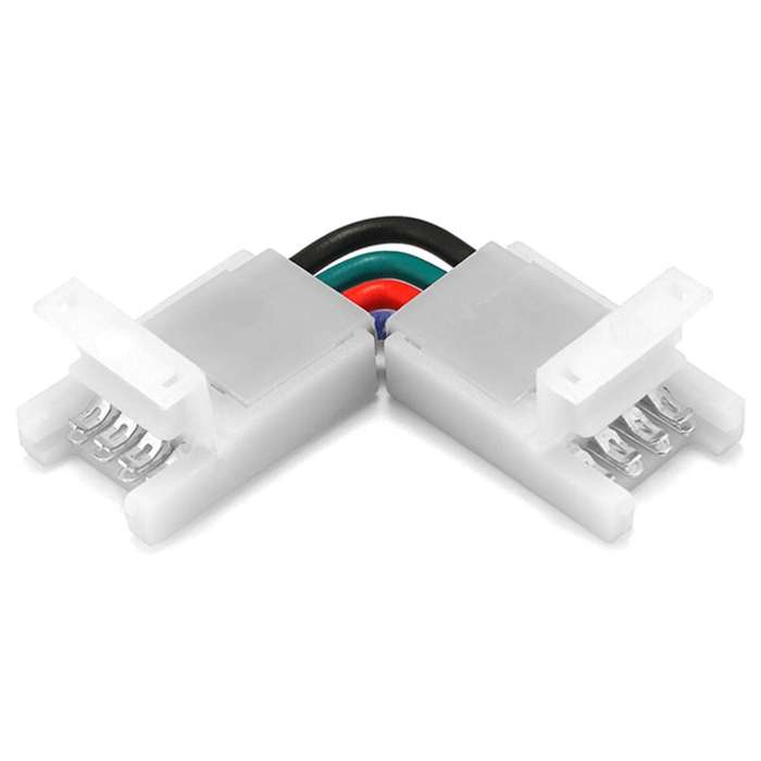 Led Strip Connector 10mm Right Angle Adjustable Connector 4-pin