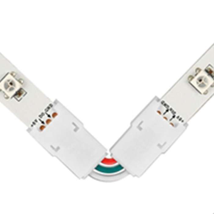 Led Strip Connector 10mm Right Angle Adjustable Connector 4-pin