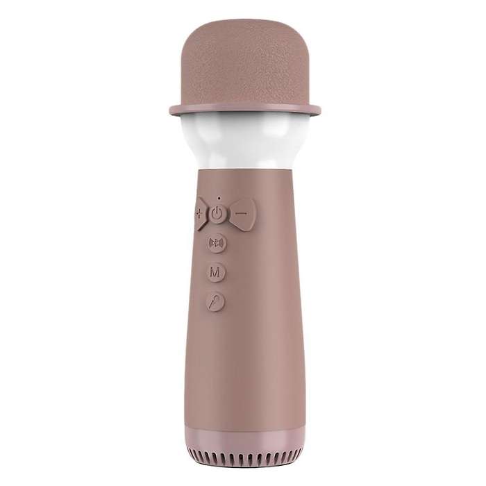Bluetooth Wireless Microphone Portable Handheld Karaoke Gift Brown