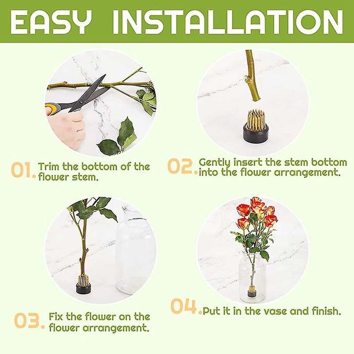 8pc Flower Frog Round Flower Arranger,flower Fixing Frog Flower Stand