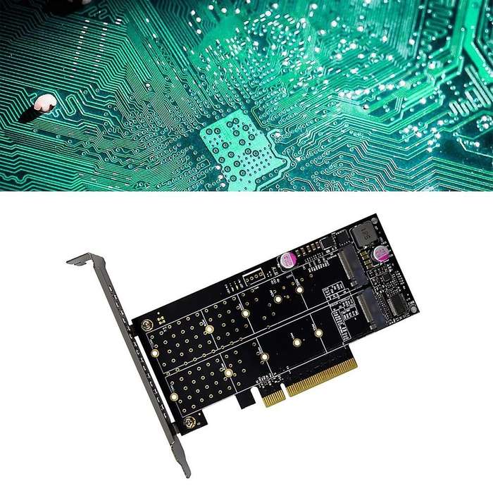 Pci-e X8 Dual Channel M.2 Nvme Ssd Expansion Card M.2 M Interface