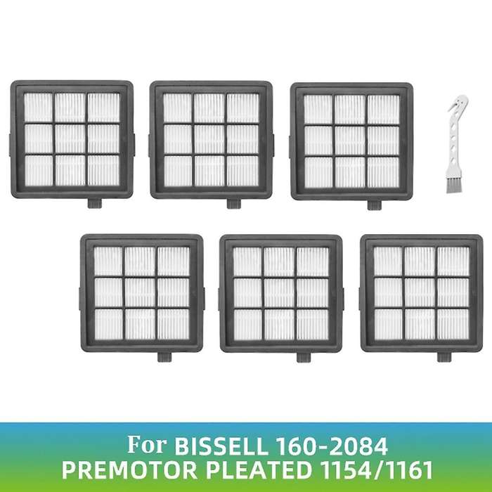 6pcs Hepa Filters for Bissell 1154 116 Washing Floor Machine
