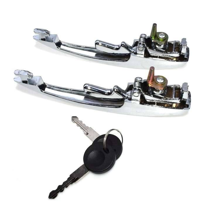 1 Pair Left Right Outer Door Handles with 2 Keys for -super Beetle