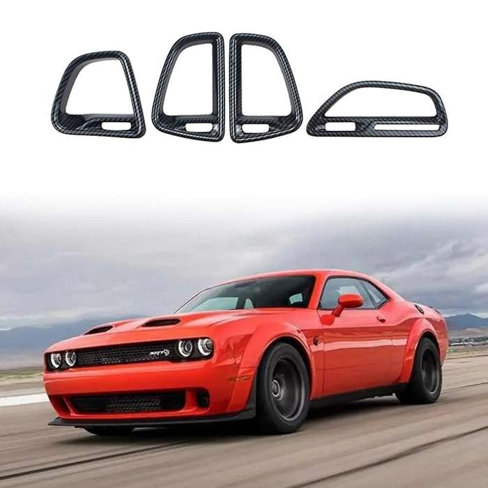 4pcs for Dodge Challenger 2015-2022 Front Air Outlet Panel Cover Trim