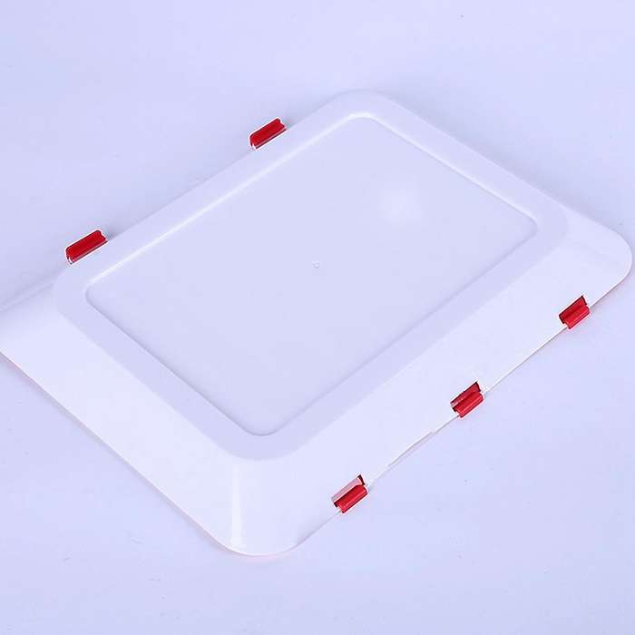 3pc Food Storage Service Plate Kitchen Organizer Plastic Tray
