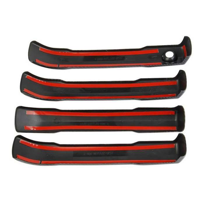 Car Carbon Fiber Abs Outside Door Handle Frame Decoration Cover