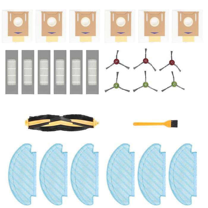 For Ecovacs Deebot Main / Side Brush Bag Filter Parts Replacement