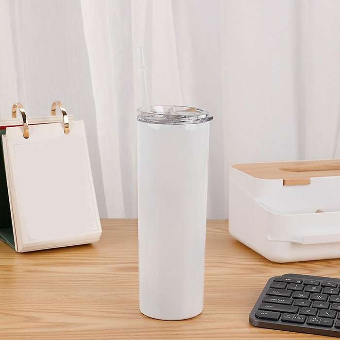 Straw Thermos Cup Car Water Cup 20oz Straight Straw Water Cup 2pack