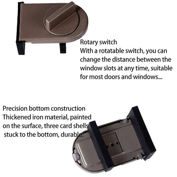 4 Pcs Sliding Sash Stopper Cabinet Locks Straps Window Sliding Lock