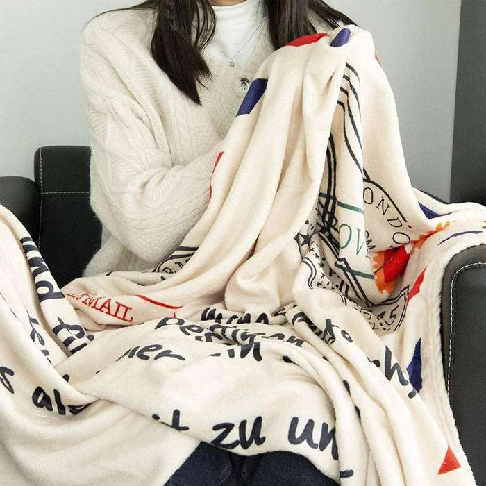 Blanket to Daughter Letter Printed Quilts Blanket for Daughter 2 150x200cm