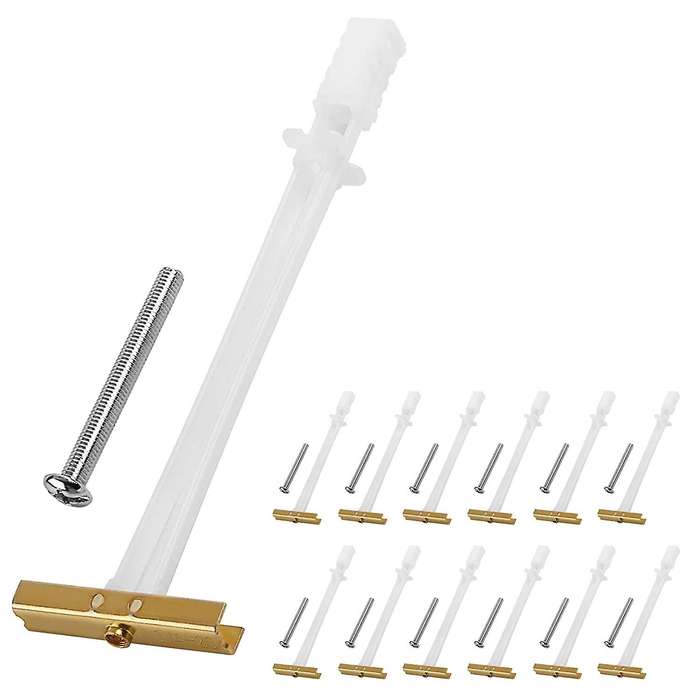 12pcs Drywall Anchors Screws for Drywall 270 Lbs In 1/2inch Drywall