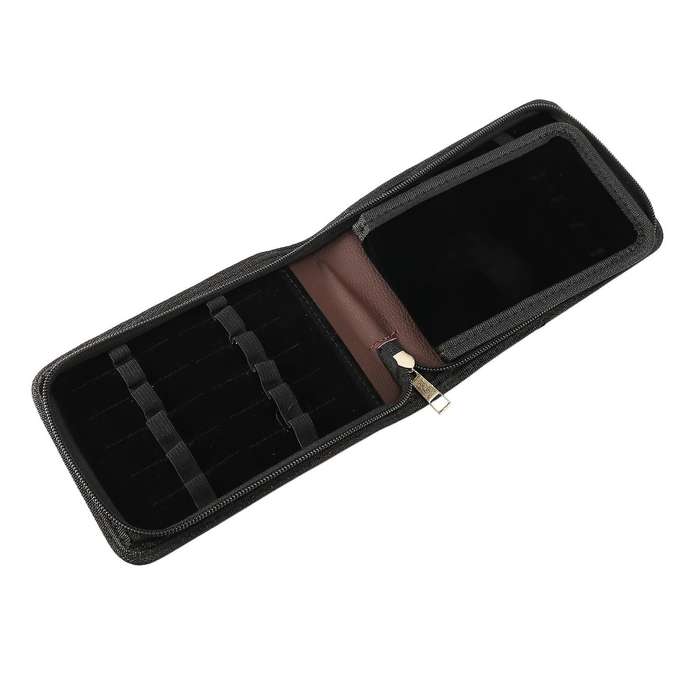 Black A4 Executive Folder Portfolio Pu Leather Document Organiser