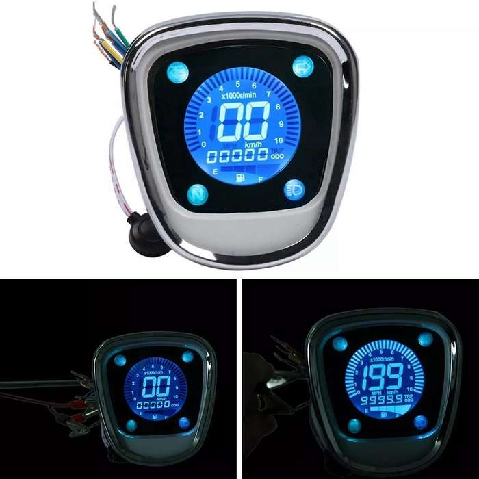 Motorcycle Lcd Digital Odometer for Honda C50 C70 C90 Passport Cub 70