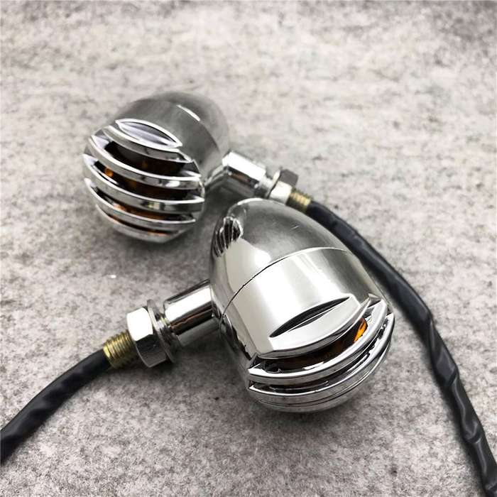 Retro Retrofit Led Fence Turn Signal Turning Light for Harley,black