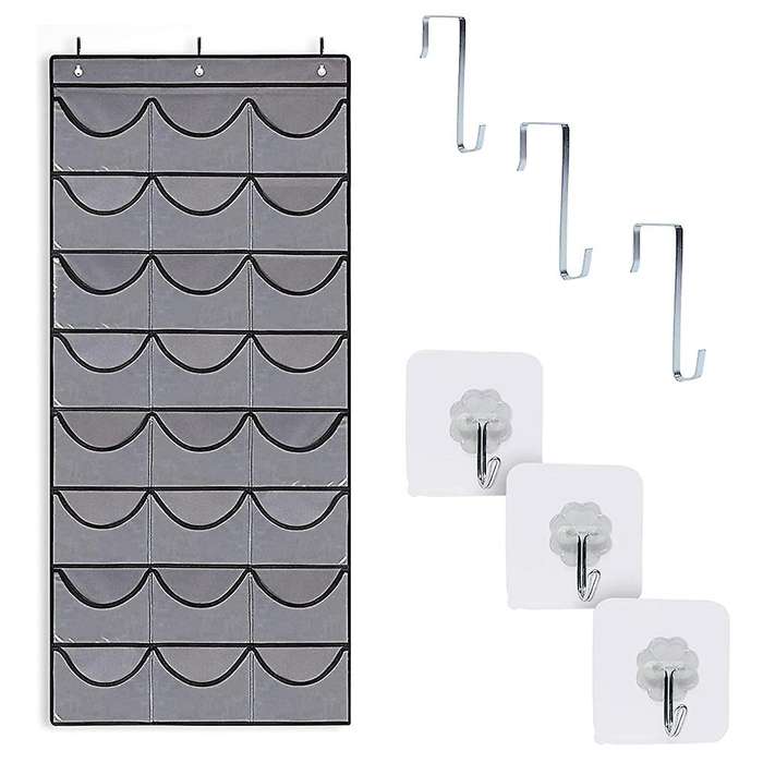 Hat Organizer Rack for Wall Or Door, 24 Pocket Hat Storage Holder