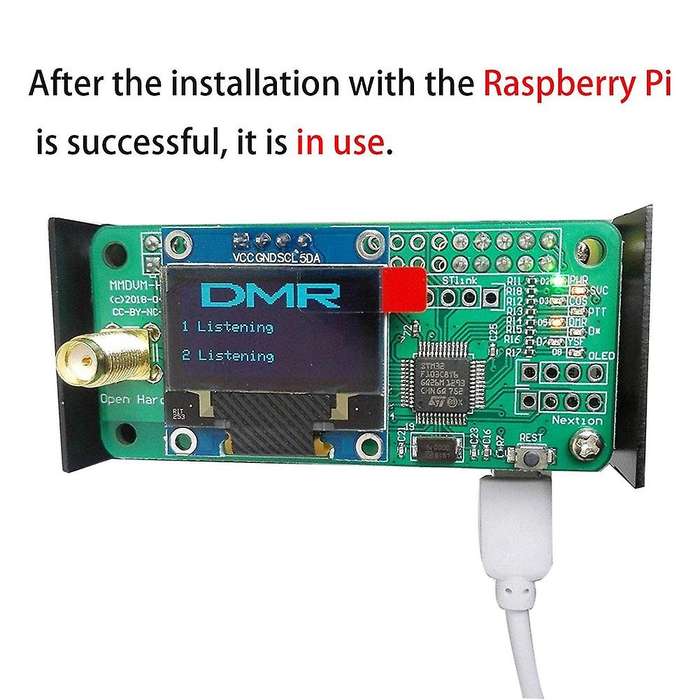 Antenna + Oled + Mmdvm Hotspot Support P25 Dmr Ysf for Raspberry Pi