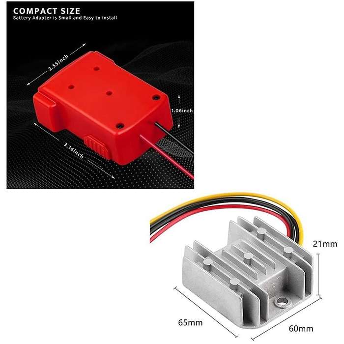 Battery Adapter Regulator for 18v Li-ion Battery Power Converter