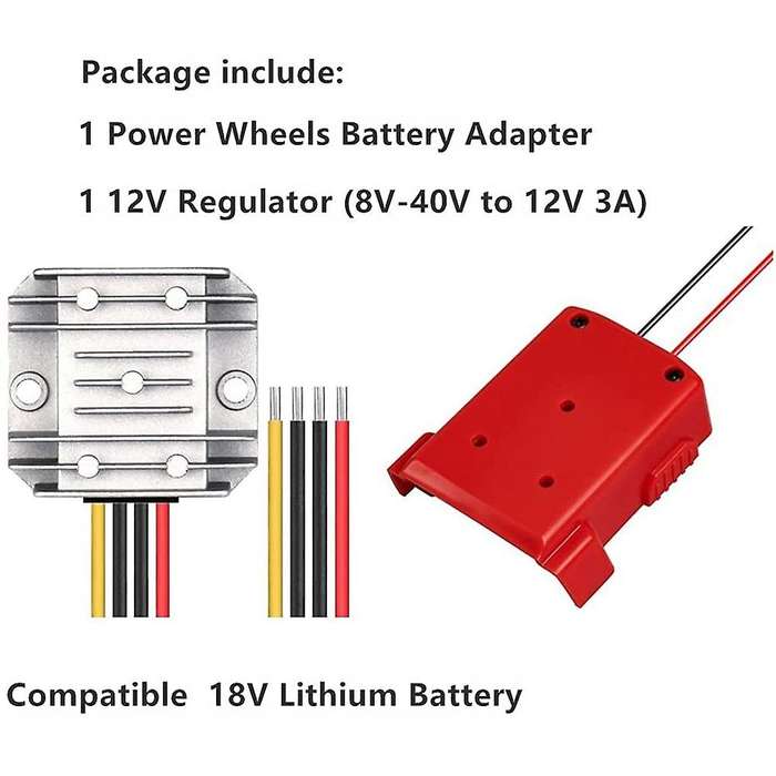 Battery Adapter Regulator for 18v Li-ion Battery Power Converter
