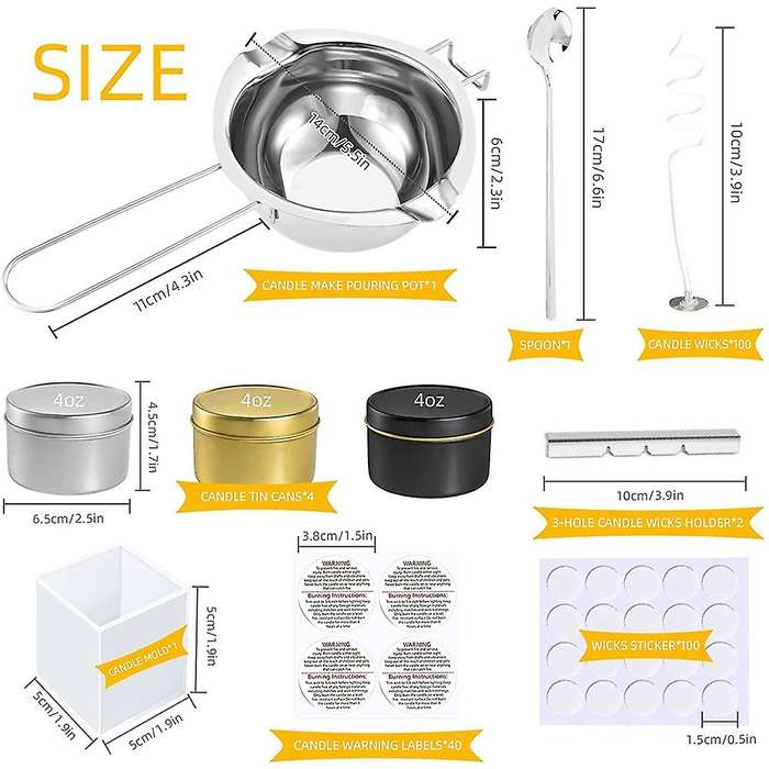 Candle Making Kit,diy Candles Craft Tools,candle Making Pouring Pot