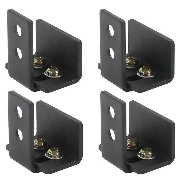 4 Piece Sliding Door Floor Rails, Adjustable, Great for Sliding Doors