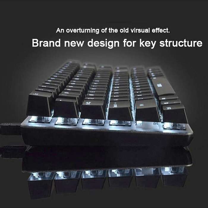 Ajazz Ak33 Wired Gaming Keyboard Led Backlit 82 Keys Usb Keyboard