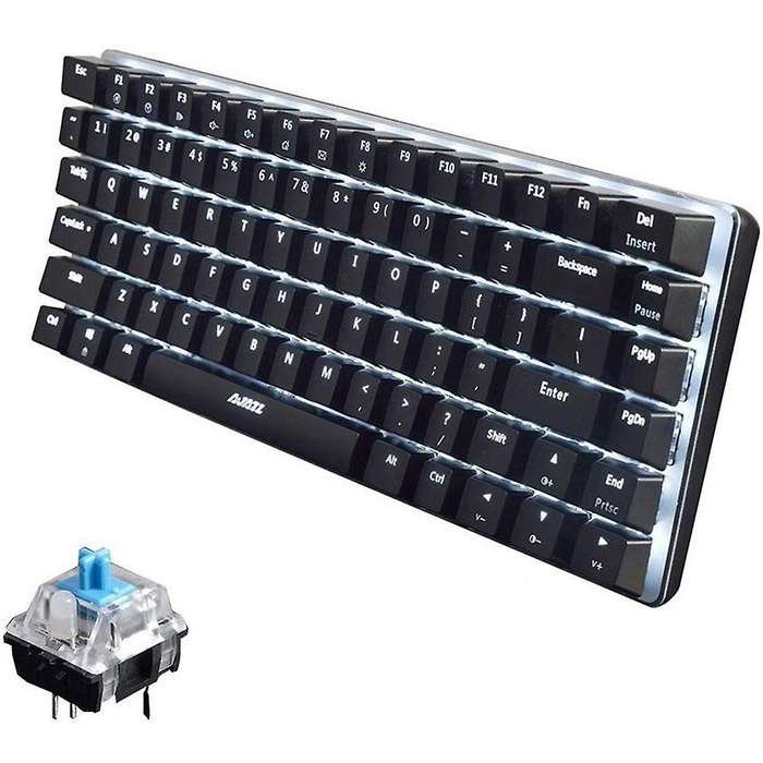 Ajazz Ak33 Wired Gaming Keyboard Led Backlit 82 Keys Usb Keyboard