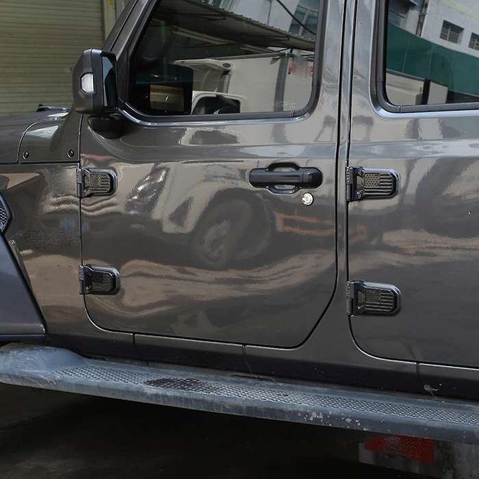Door Hinge Cover Trim Accessories for 2018-2022 Jeep (black 8pcs)