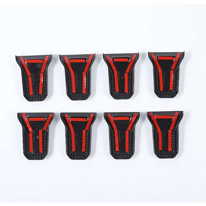 Door Hinge Cover Trim Accessories for 2018-2022 Jeep (black 8pcs)