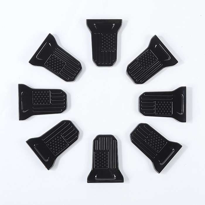 Door Hinge Cover Trim Accessories for 2018-2022 Jeep (black 8pcs)